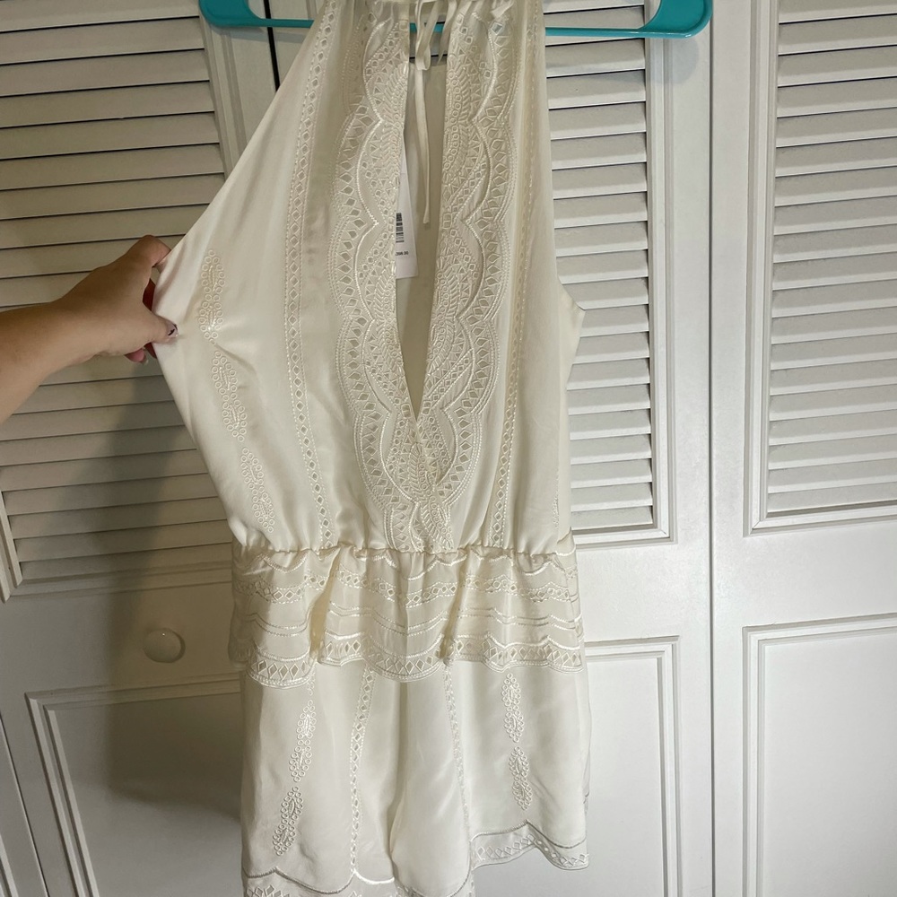 Parker creme romper size L *brand runs small*